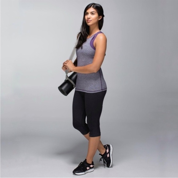 92. Lululemon Inspiration Tank Purple Size 12 - Picture 2 of 14